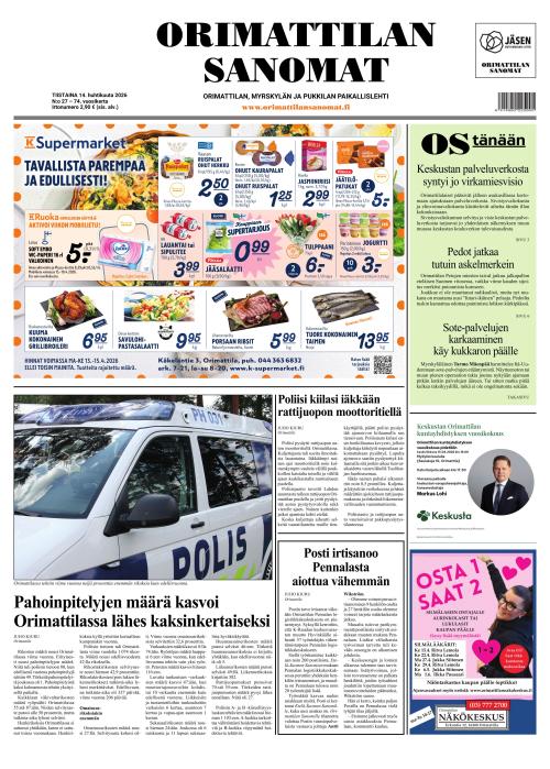 Orimattilan Sanomat 14.4.2026