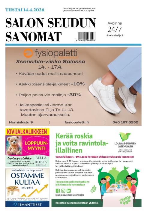 Salon Seudun Sanomat 14.4.2026