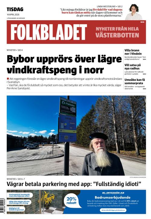 Folkbladet (Västerbotten) (SE) 14.4.2026