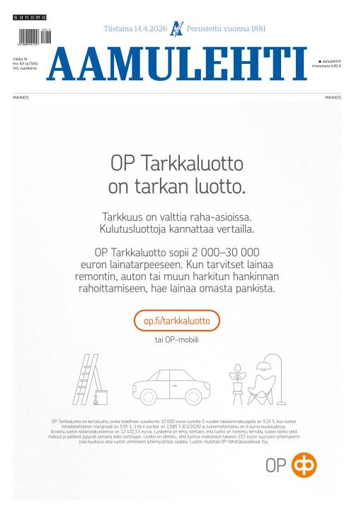 Aamulehti 14.4.2026