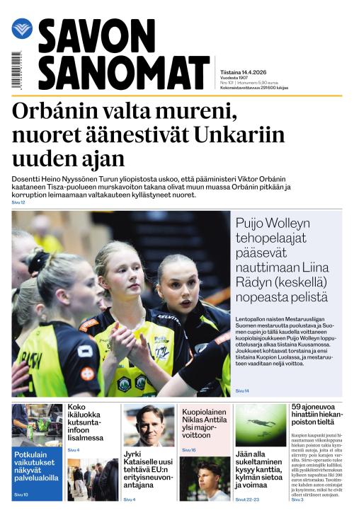 Savon Sanomat 14.4.2026