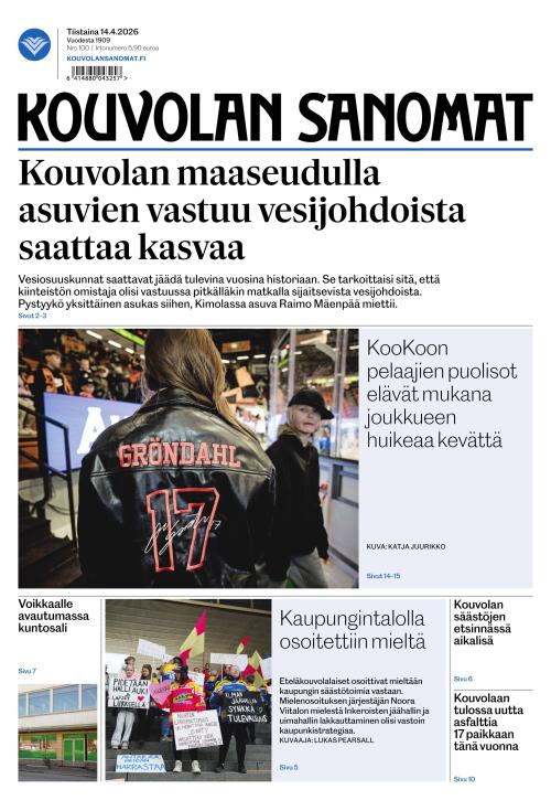 Kouvolan Sanomat 14.4.2026