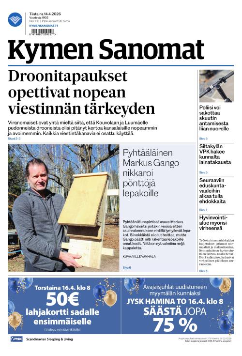 Kymen Sanomat 14.4.2026
