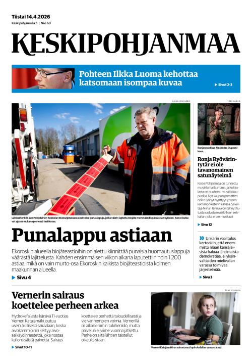 Keskipohjanmaa 14.4.2026
