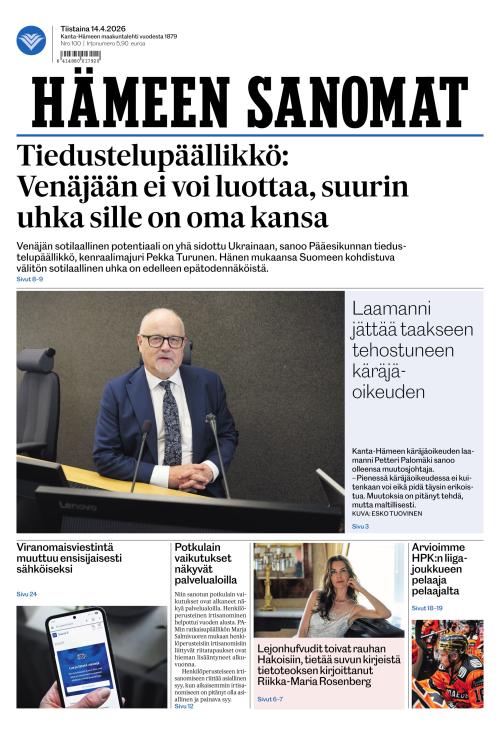 Hämeen Sanomat 14.4.2026