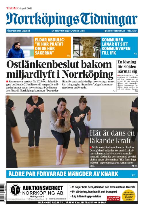 Norrköpings Tidningar 14.4.2026