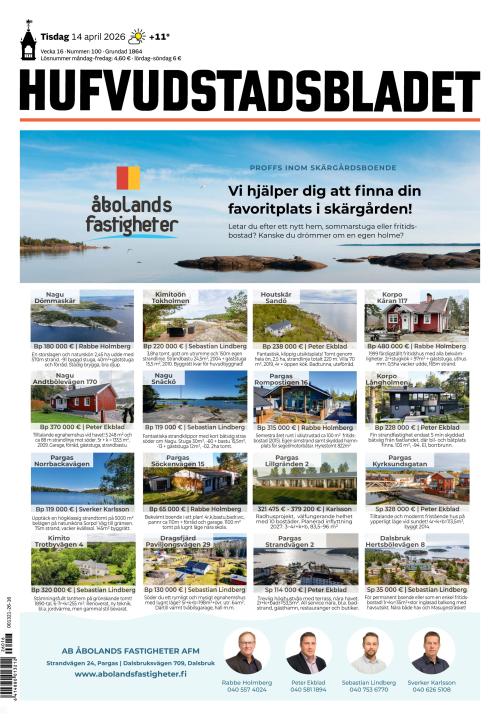 Hufvudstadsbladet 14.4.2026