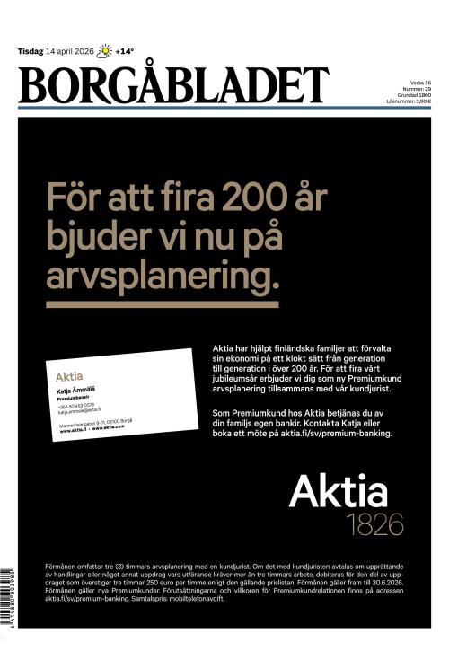 Borgåbladet 14.4.2026