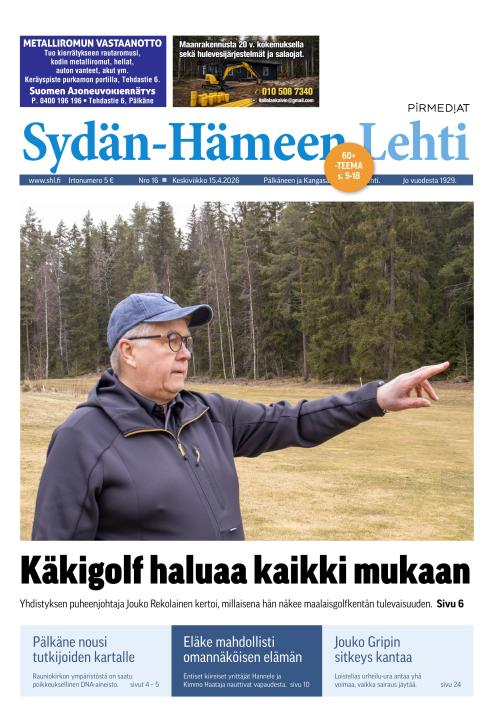Sydän-Hämeen Lehti 15.4.2026