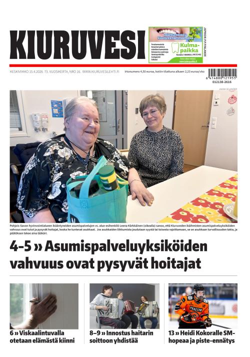 Kiuruvesi-lehti 15.4.2026