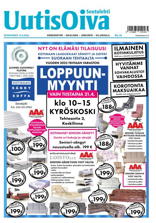 Seutulehti UutisOiva 15.4.2026