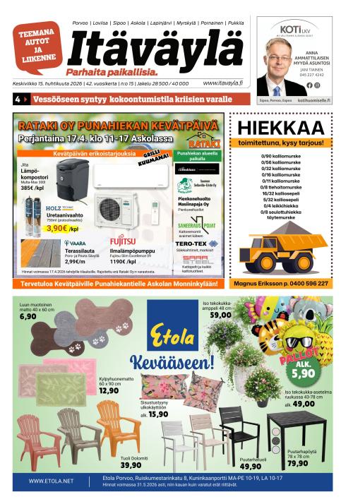 Itäväylä 15.4.2026