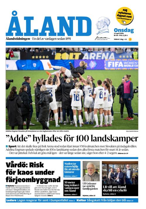 Ålandstidningen 15.4.2026