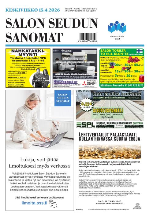 Salon Seudun Sanomat 15.4.2026