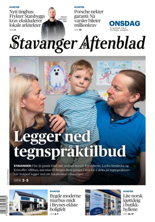 Stavanger Aftenblad 15.4.2026