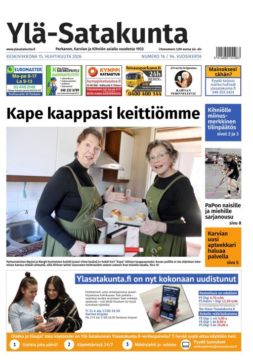 Ylä-Satakunta 15.4.2026