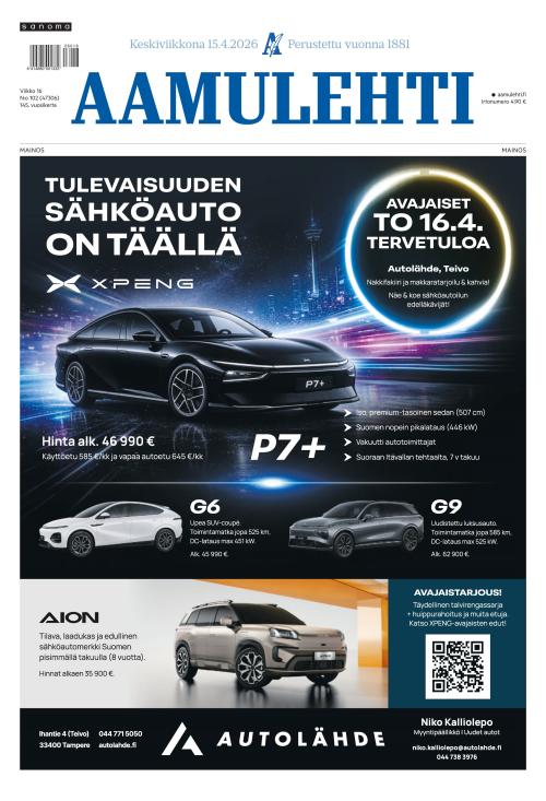 Aamulehti 15.4.2026
