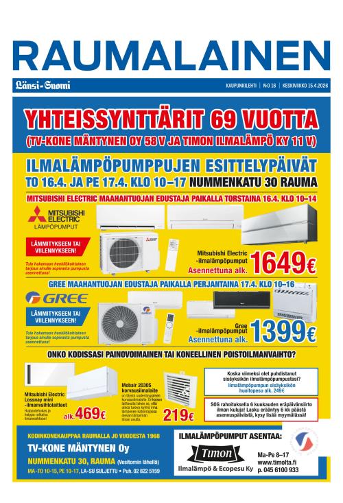 Raumalainen 15.4.2026