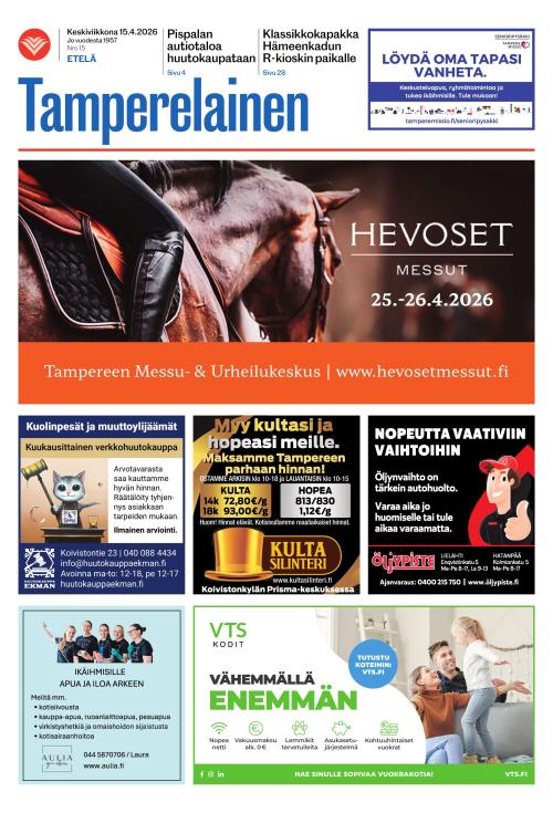 Tamperelainen 15.4.2026
