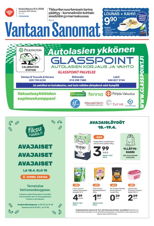 Vantaan Sanomat (Itä) 15.4.2026