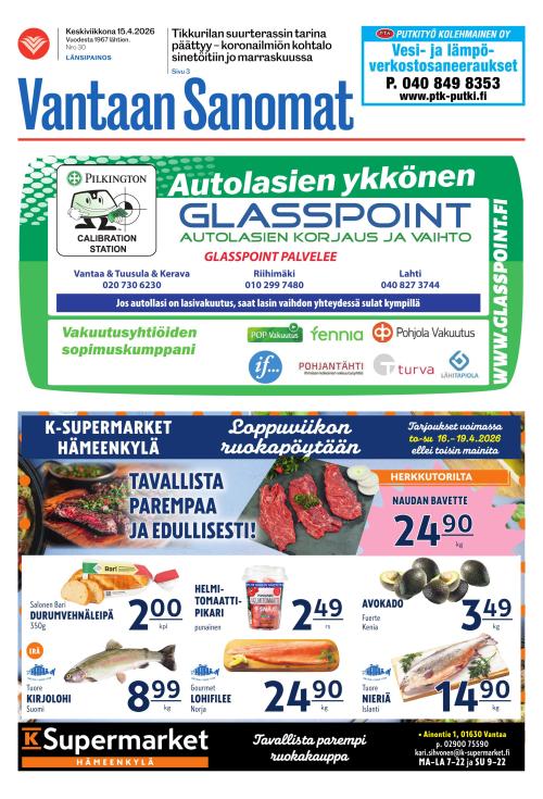 Vantaan Sanomat (Länsi) 15.4.2026