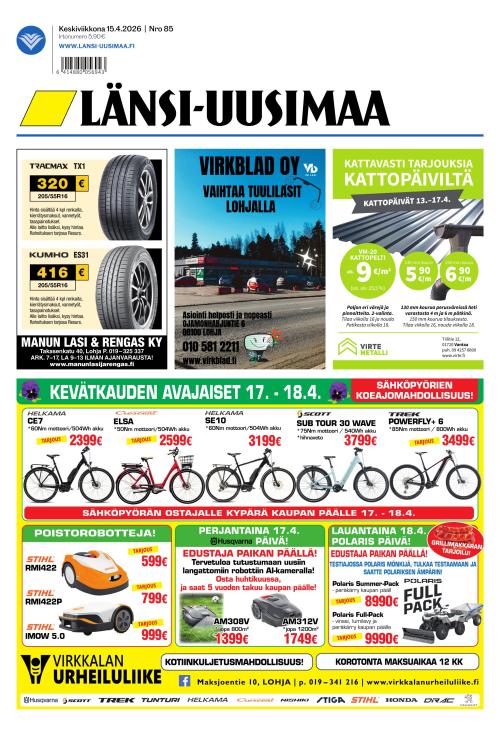 Länsi-Uusimaa 15.4.2026