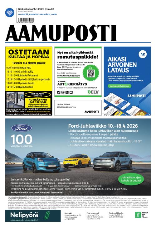 Aamuposti 15.4.2026