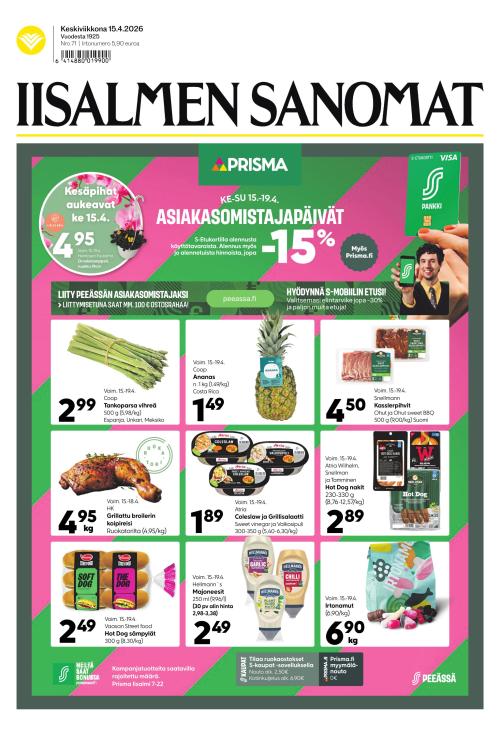 Iisalmen Sanomat 15.4.2026