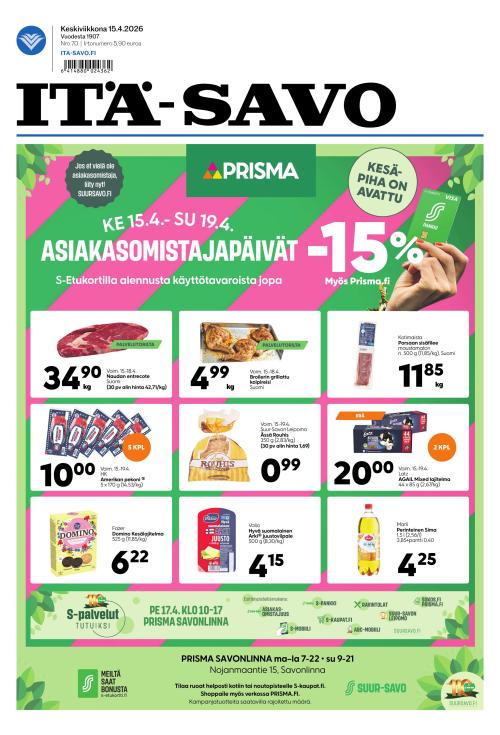 Itä-Savo 15.4.2026
