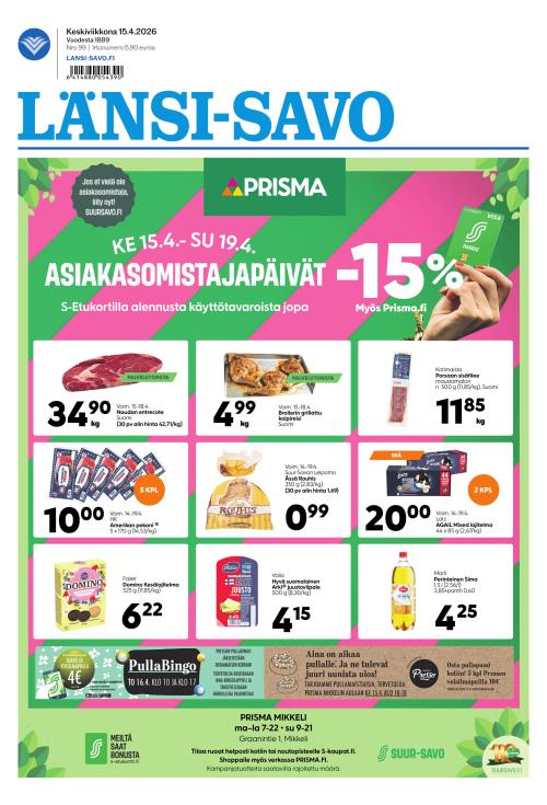 Länsi-Savo 15.4.2026