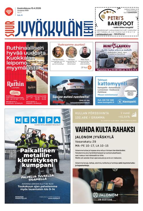 Suur-Jyväskylän Lehti 15.4.2026