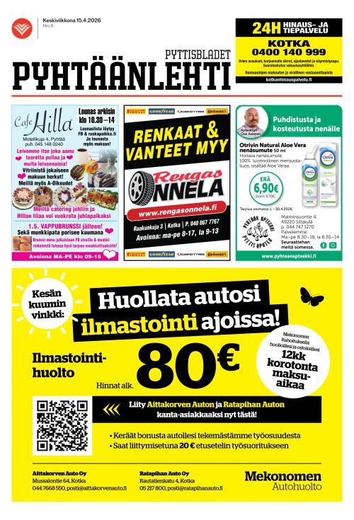 Pyhtäänlehti 15.4.2026