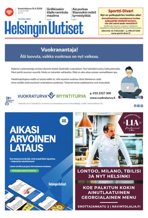 Helsingin Uutiset (Koillinen) 15.4.2026
