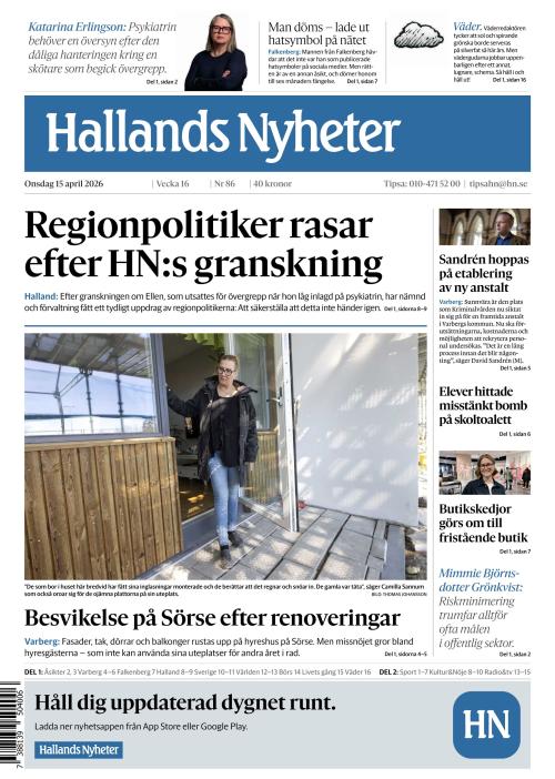 Hallands Nyheter 15.4.2026