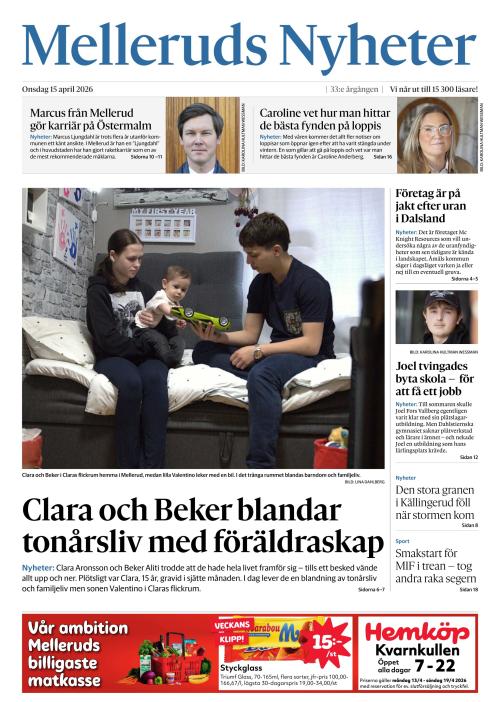 Melleruds nyheter 15.4.2026