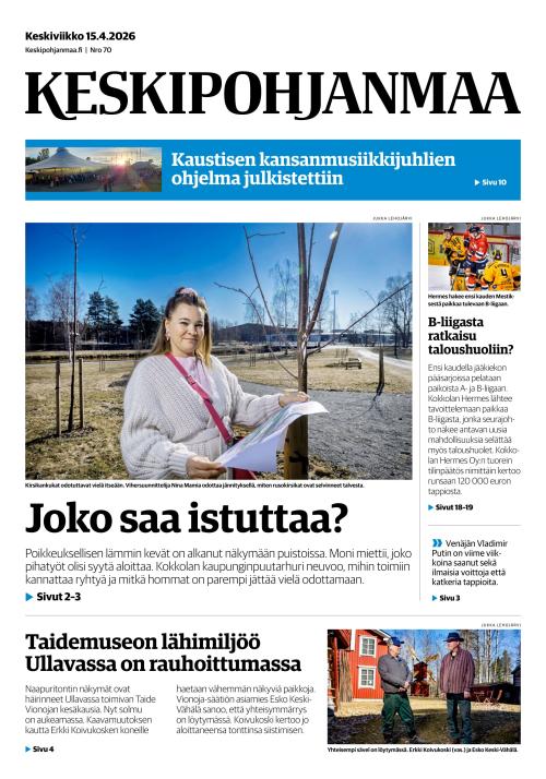 Keskipohjanmaa 15.4.2026