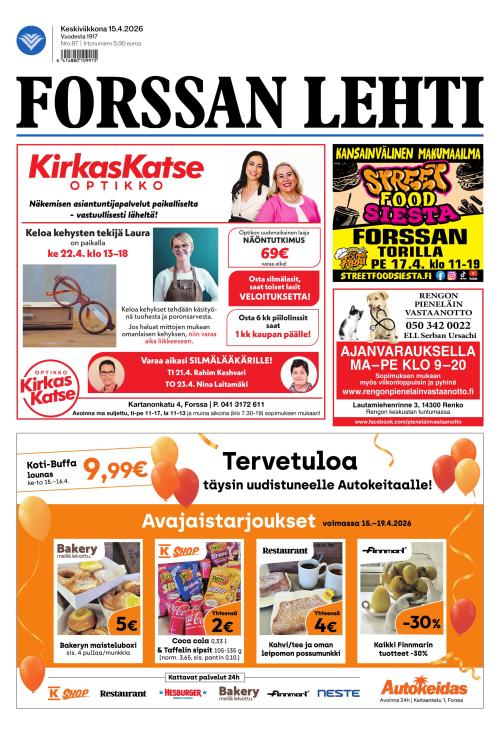 Forssan Lehti 15.4.2026