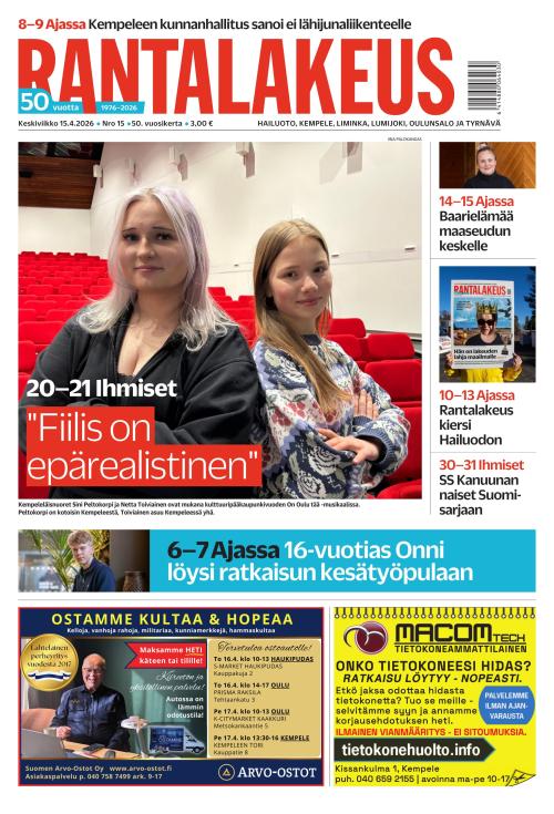 Rantalakeus 15.4.2026