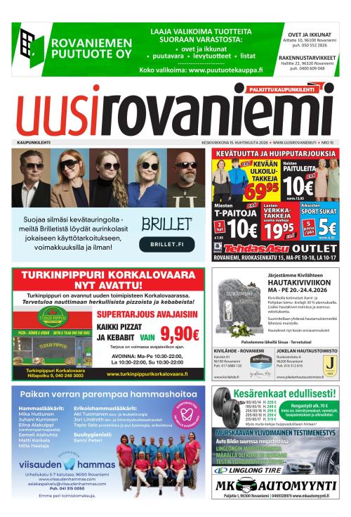 Uusi Rovaniemi 15.4.2026