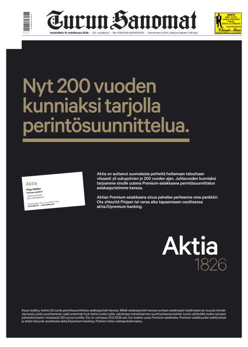 Turun Sanomat 15.4.2026