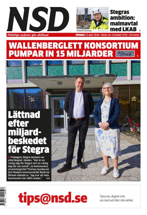 Norrländska Socialdemokraten 15.4.2026