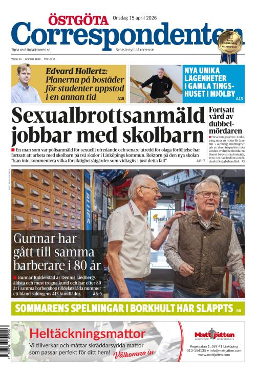 Östgöta Correspondenten 15.4.2026
