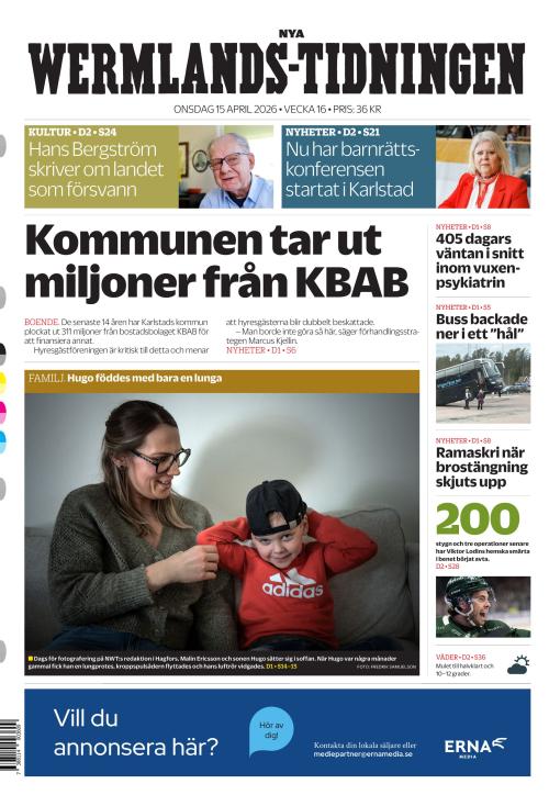 Nya Wermlands-Tidningen 15.4.2026