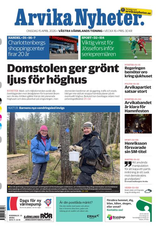 Arvika Nyheter 15.4.2026