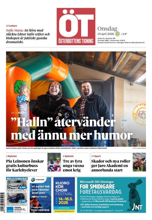 Österbottens Tidning 15.4.2026