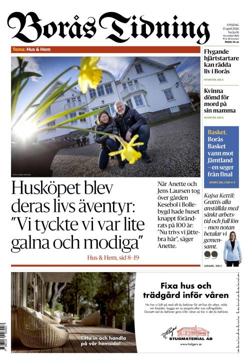 Borås Tidning 15.4.2026