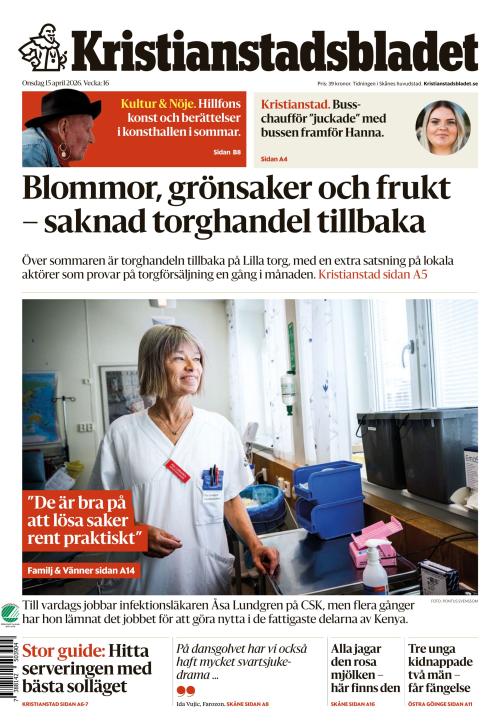 Kristianstadsbladet 15.4.2026
