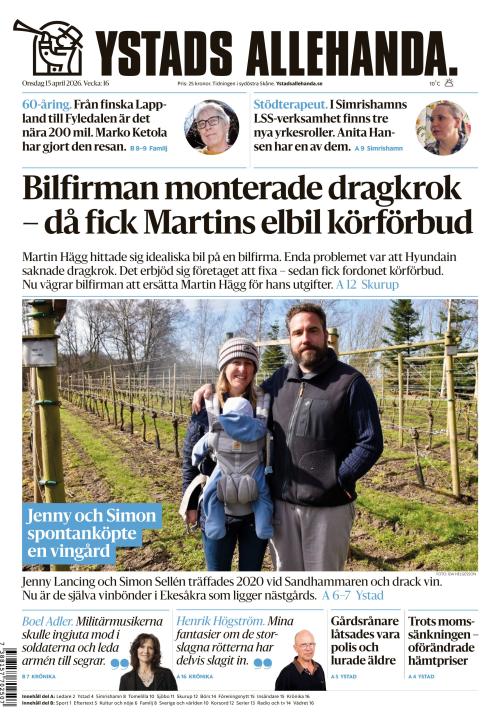 Ystads Allehanda 15.4.2026