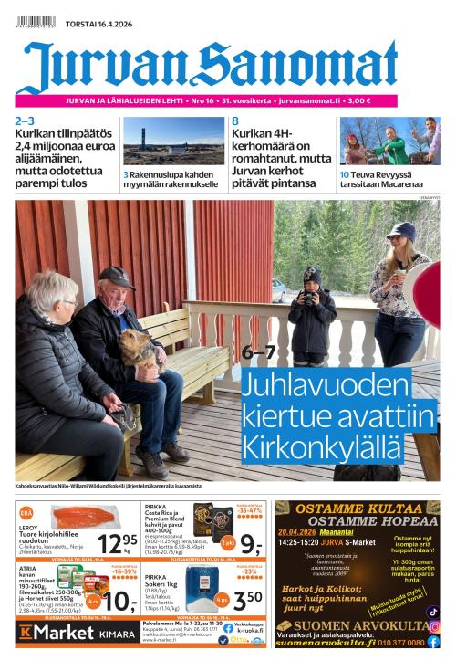 Jurvan Sanomat 16.4.2026