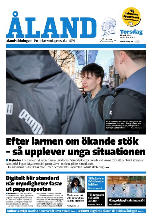 Ålandstidningen 16.4.2026